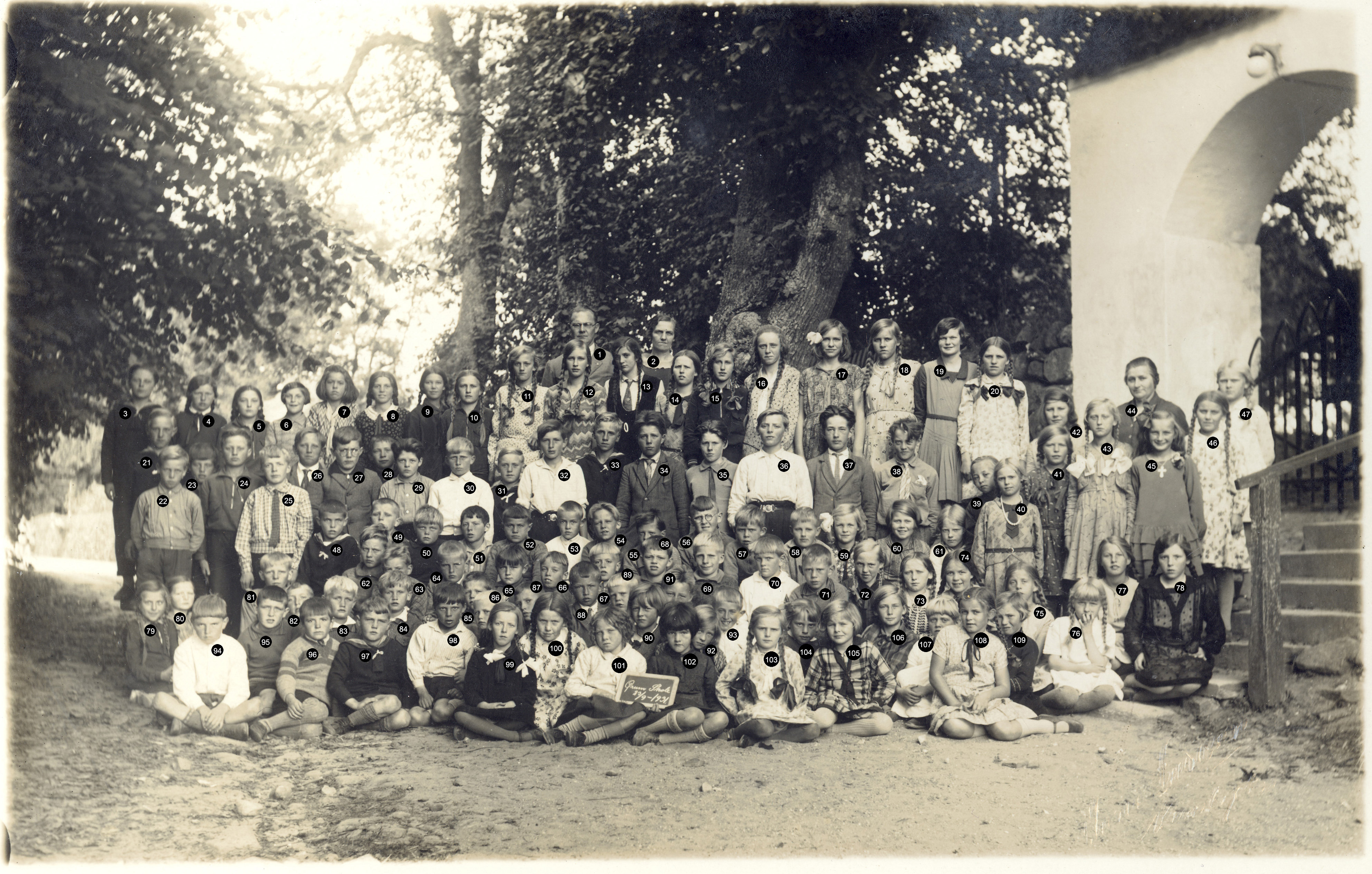 Skolebillede fra Ørum skole - 1931