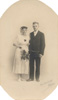 Bryllupsbillede af Inger og Peter Hansen - 1921
