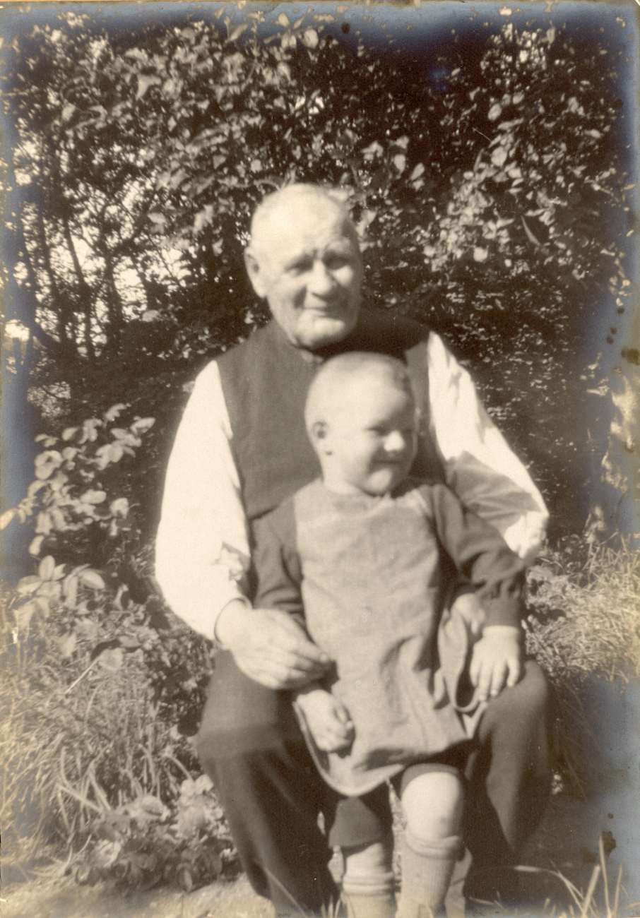 Frederik Hansen og barnebarn Jens Chr. Hansen